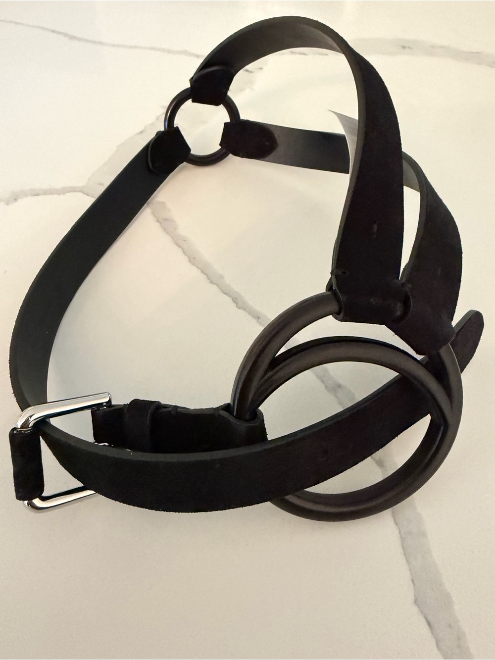 Ralph Lauren Leather Ring Belt - Minimal Hardware. Made in Italy